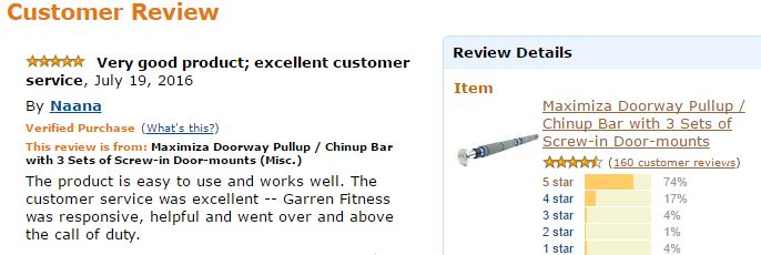 pullup bar review - naana
